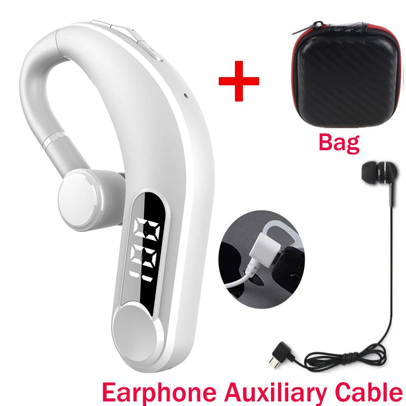 M22 Business headset 5.2 Bluetooth Earphone long battery life Wireless Earphone Handsfree Sports Earbuds With Mic LED Displa