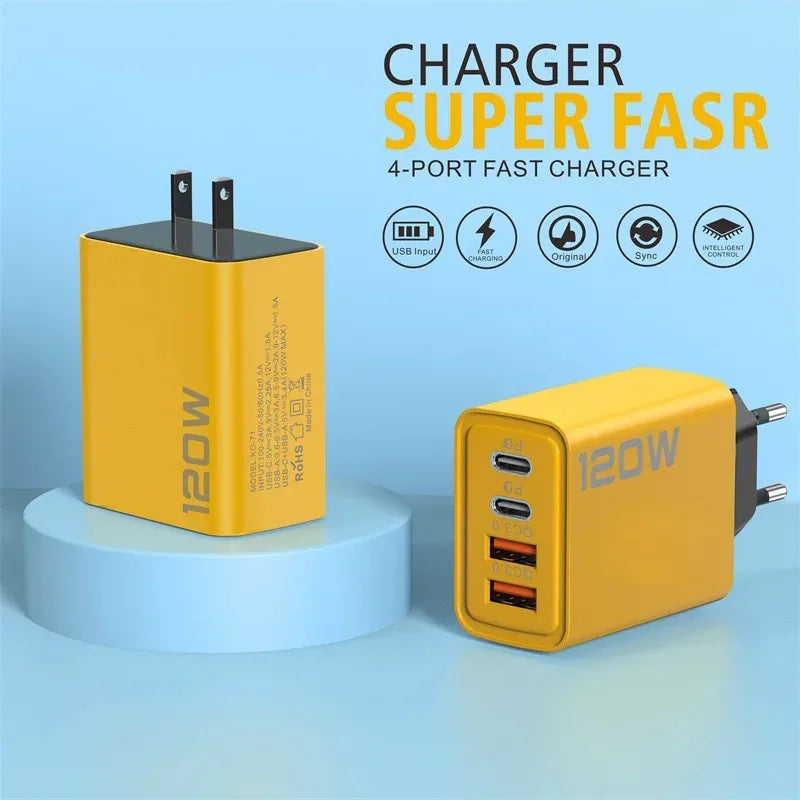 Super fast charger 120W EU/US plug