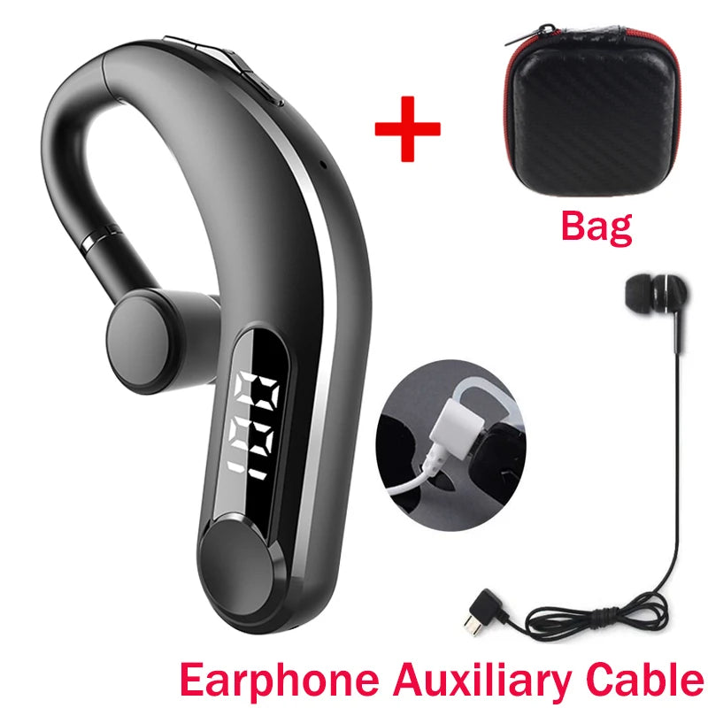 M22 Business headset 5.2 Bluetooth Earphone long battery life Wireless Earphone Handsfree Sports Earbuds With Mic LED Displa