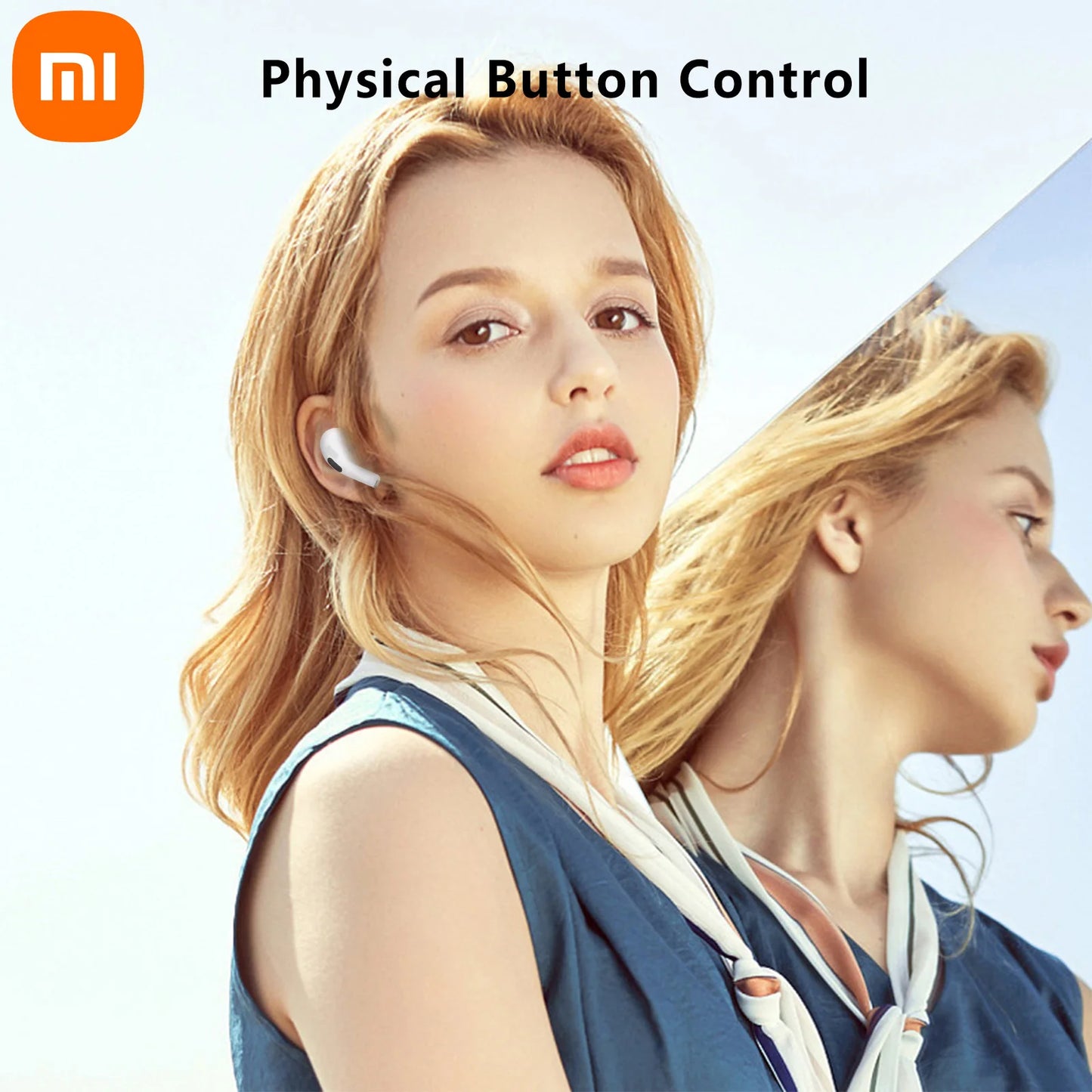 XIAOMI Wireless In Ear Headphone AP05 HiFi Stereo Sound Headphone Buds5 Bluetooth5.3 Headset With Silicone Case For Android iOS