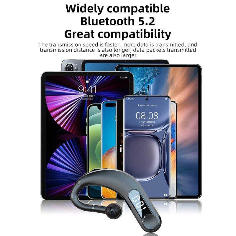 M22 Business headset 5.2 Bluetooth Earphone long battery life Wireless Earphone Handsfree Sports Earbuds With Mic LED Displa