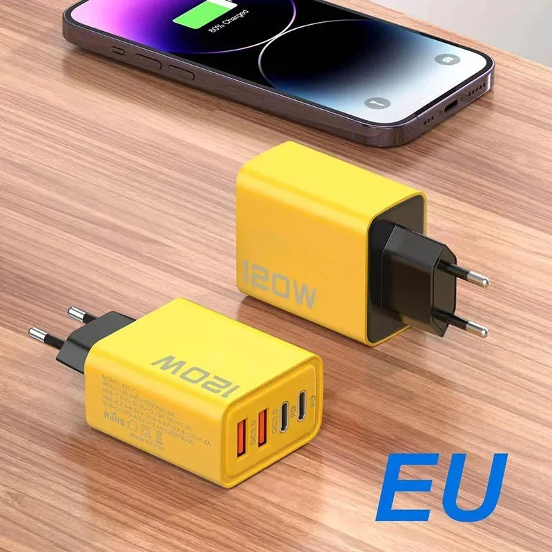 Super fast charger 120W EU/US plug