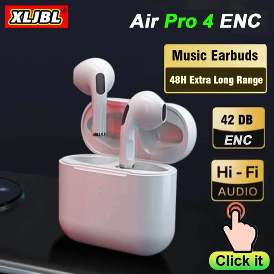 Air Pro 4 True Wireless earphones In Ear TWS Pods headphones Long Standby Running Bass Sports earbuds music headsets with Mic