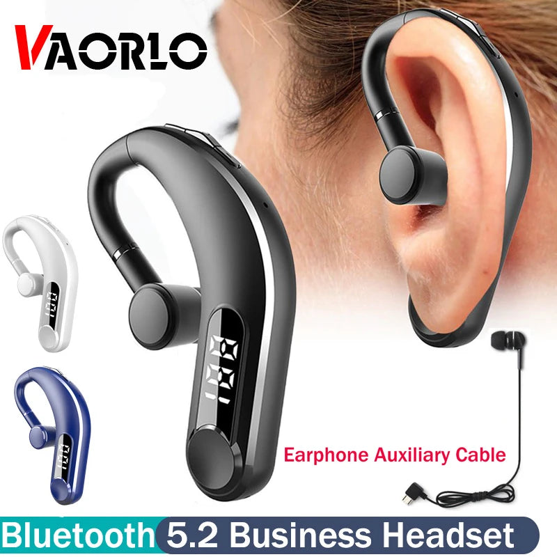 M22 Business headset 5.2 Bluetooth Earphone long battery life Wireless Earphone Handsfree Sports Earbuds With Mic LED Displa