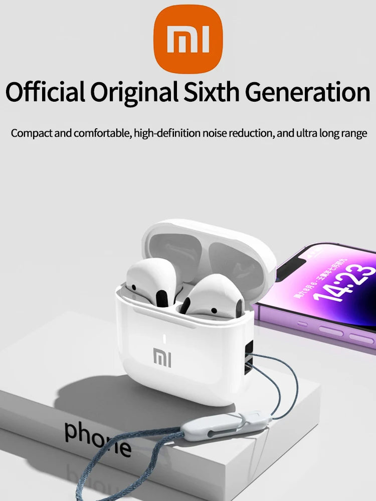 XIAOMI Wireless In Ear Headphone AP05 HiFi Stereo Sound Headphone Buds5 Bluetooth5.3 Headset With Silicone Case For Android iOS