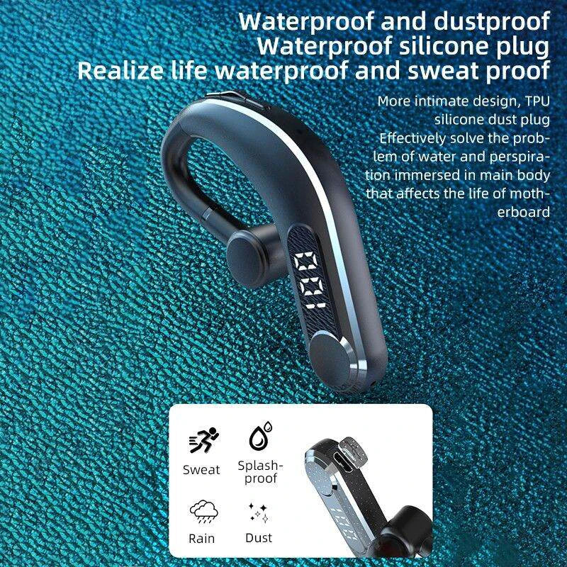 M22 Business headset 5.2 Bluetooth Earphone long battery life Wireless Earphone Handsfree Sports Earbuds With Mic LED Displa