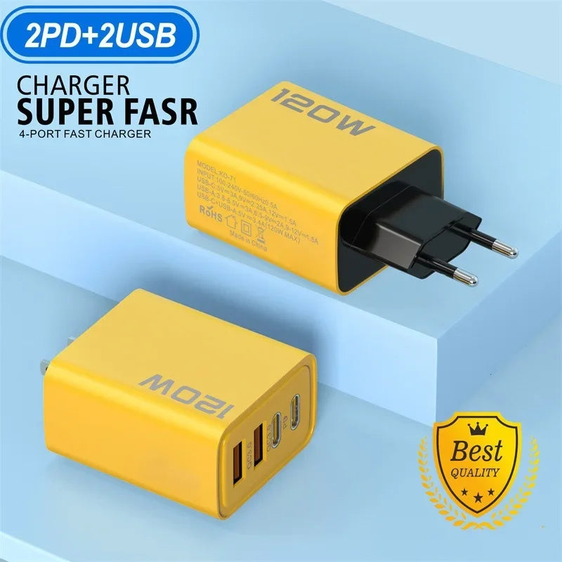 Super fast charger 120W EU/US plug